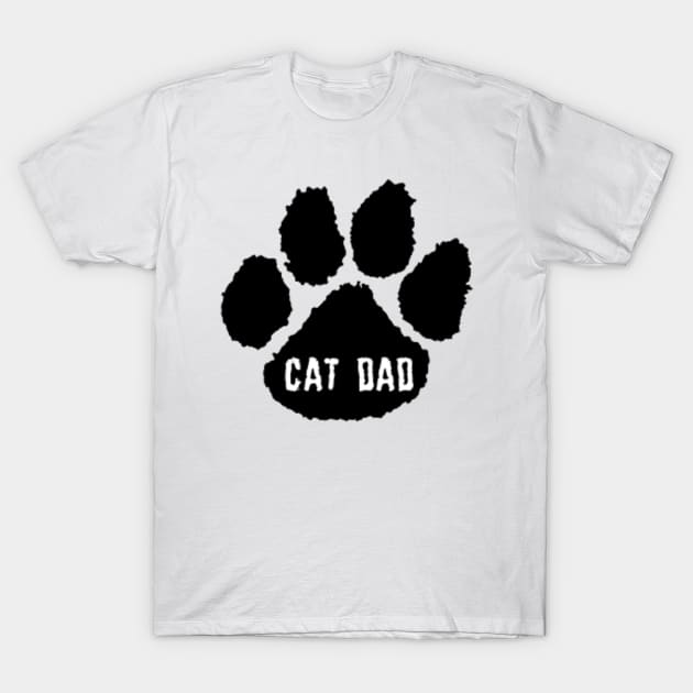 Cat Dad, Mug, Mask, Notebook,Sticker T-Shirt by DeniseMorgan